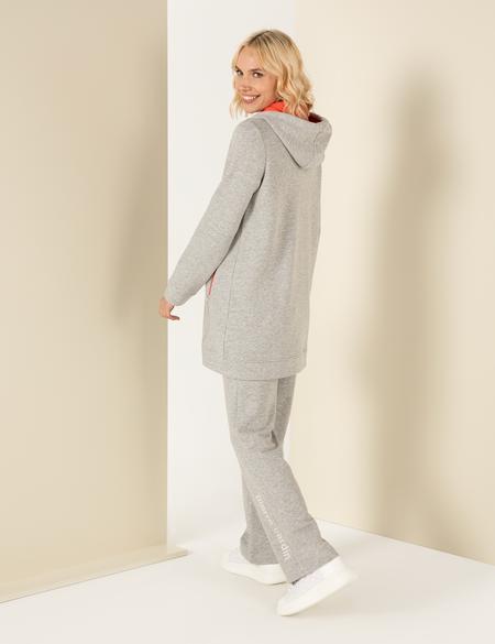 Gri Melanj Regular Fit Örme Hırka - 50260105015