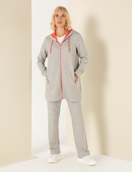 Gri Melanj Regular Fit Örme Hırka - 50260105015