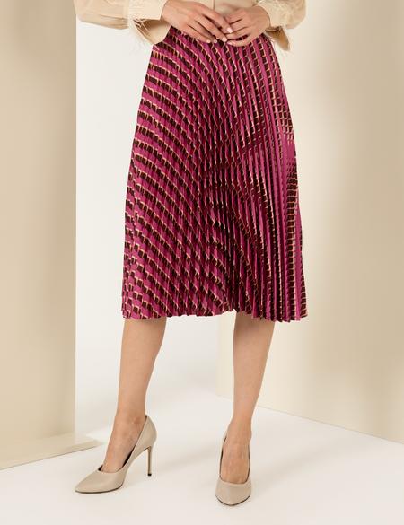 Pembe Pileli Etek - 50253119023