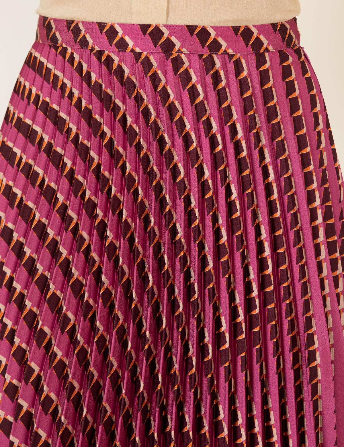 Pembe Pileli Etek - 50253119023