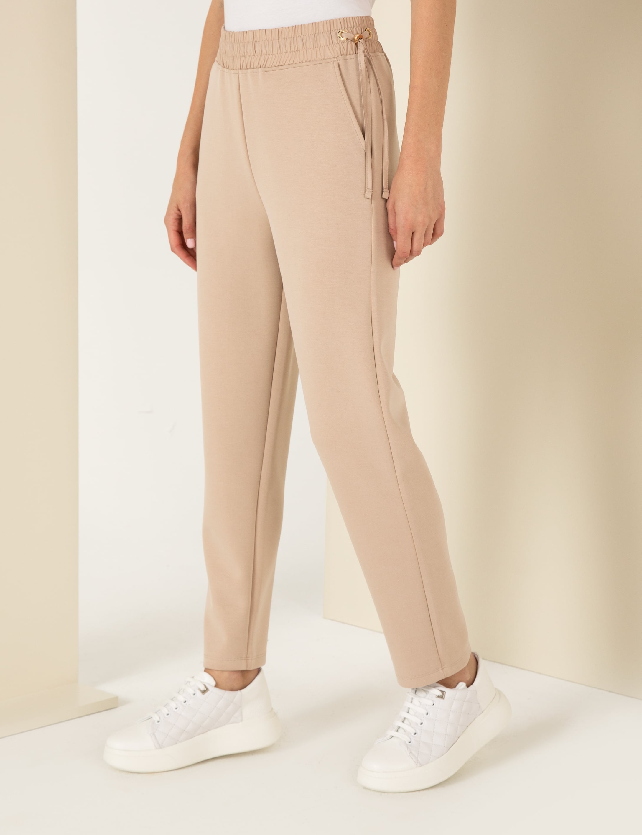 Bej Regular Fit Eşofman Altı
