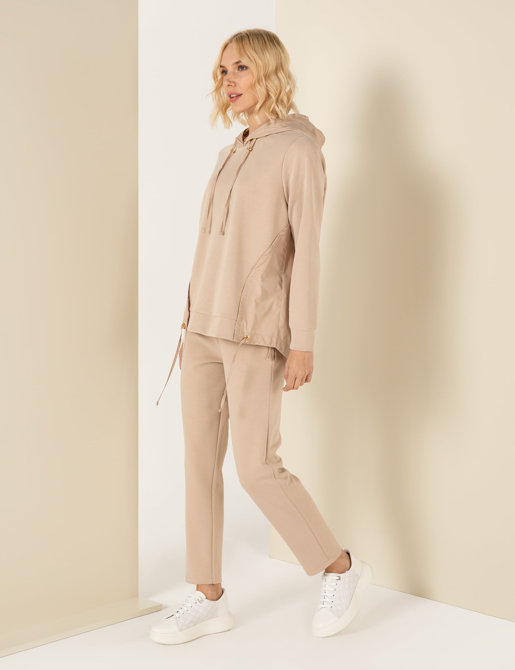 Bej Regular Fit Eşofman Altı