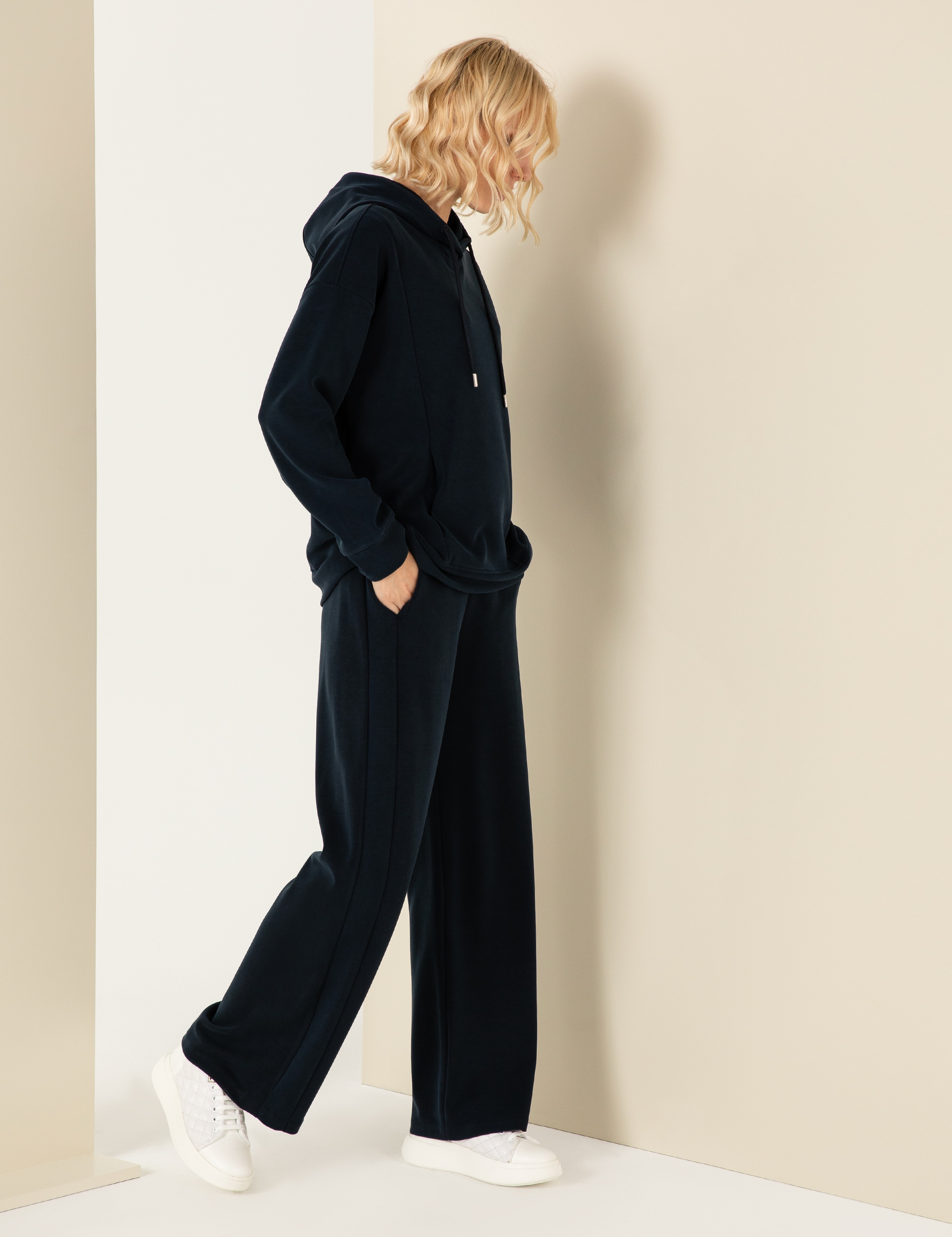 Lacivert Loose Fit Eşofman Altı - Image 1