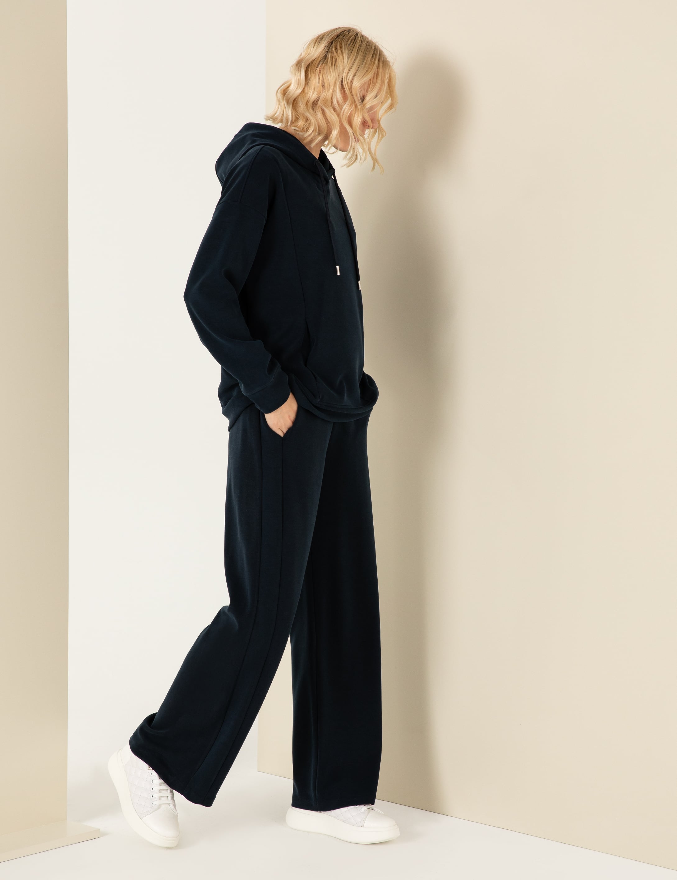 Lacivert Loose Fit Eşofman Altı