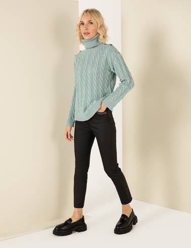 Siyah Cep Detaylı Slim Fit Spor Pantolon