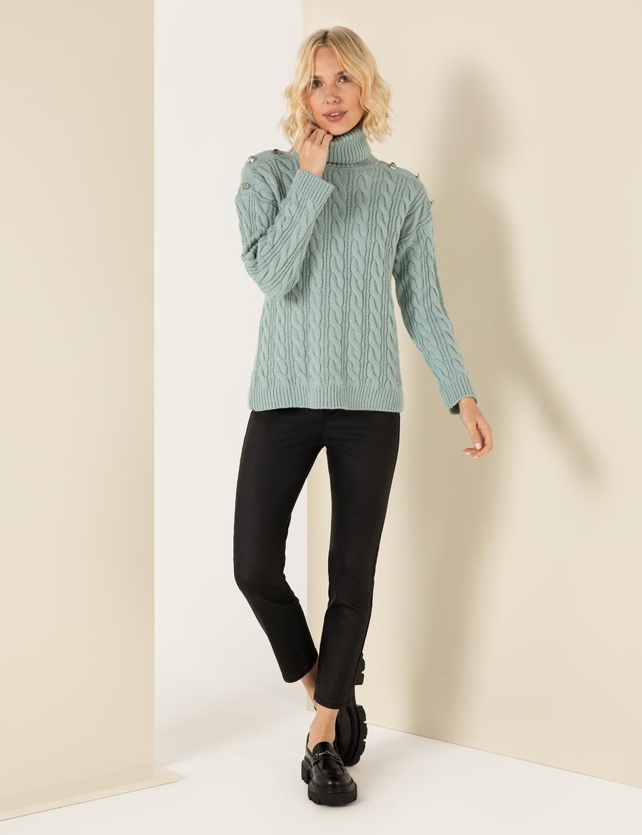 Siyah Cep Detaylı Slim Fit Spor Pantolon