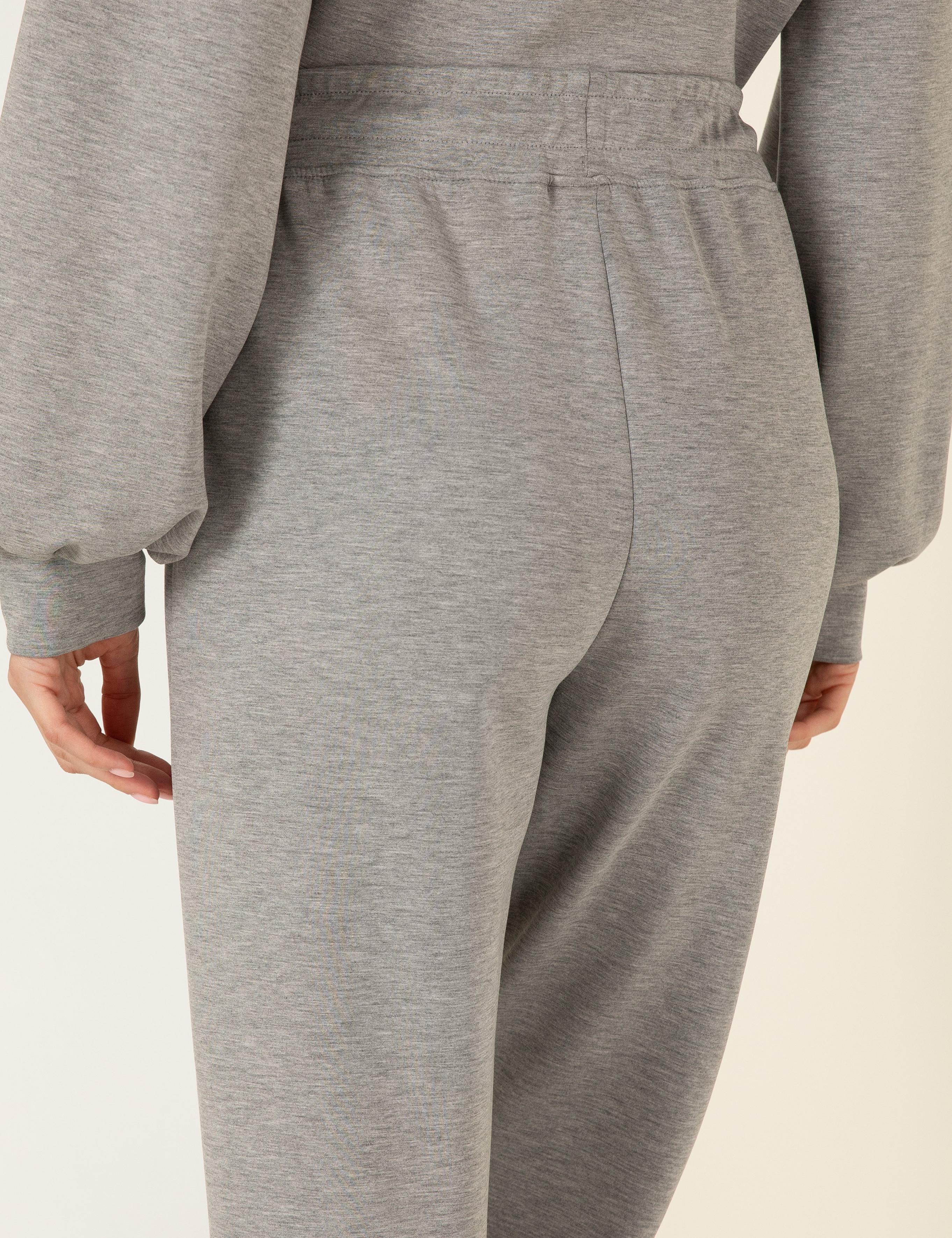 Gri Melanj Regular Fit Eşofman Altı