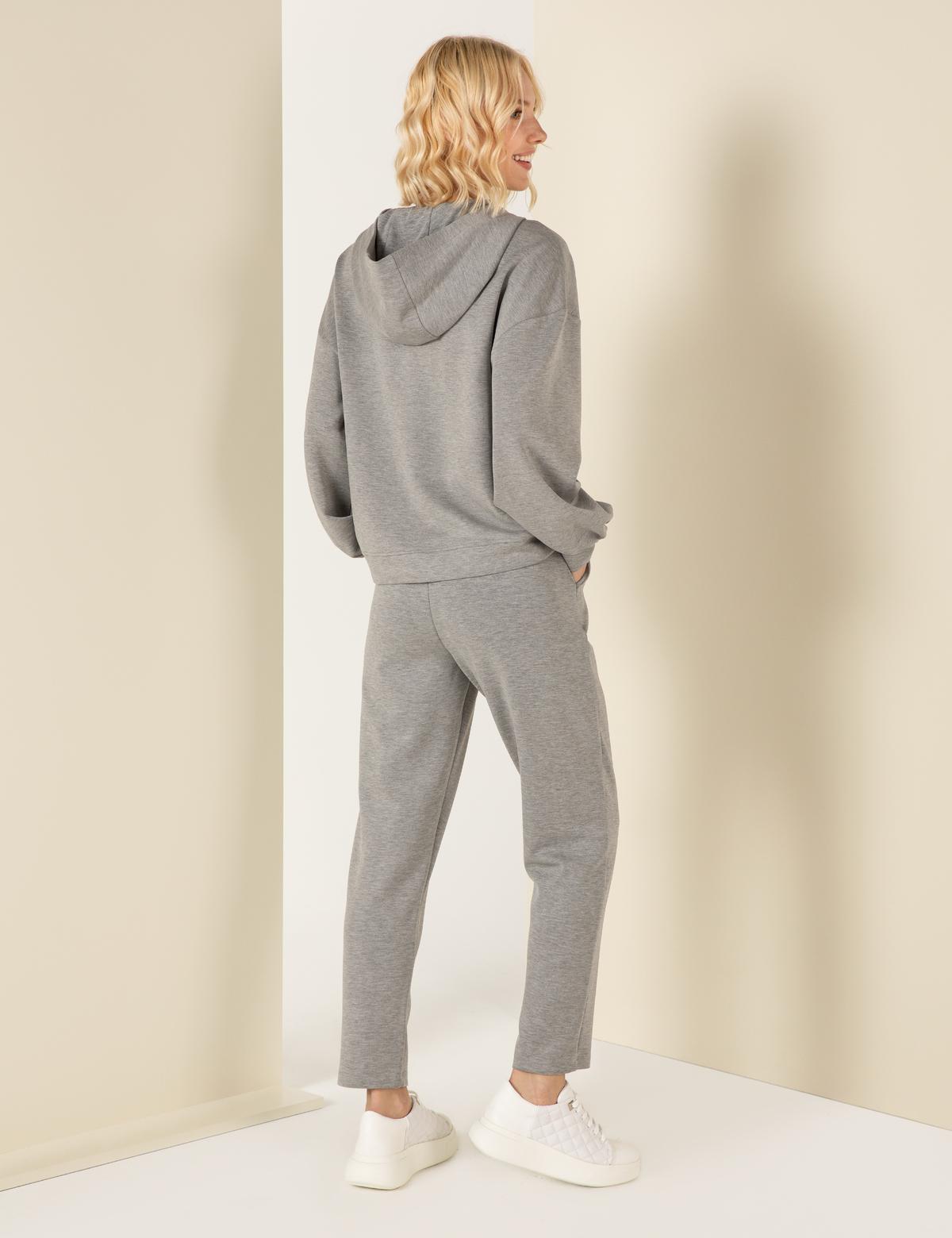 Gri Melanj Regular Fit Eşofman Altı - 50255049022