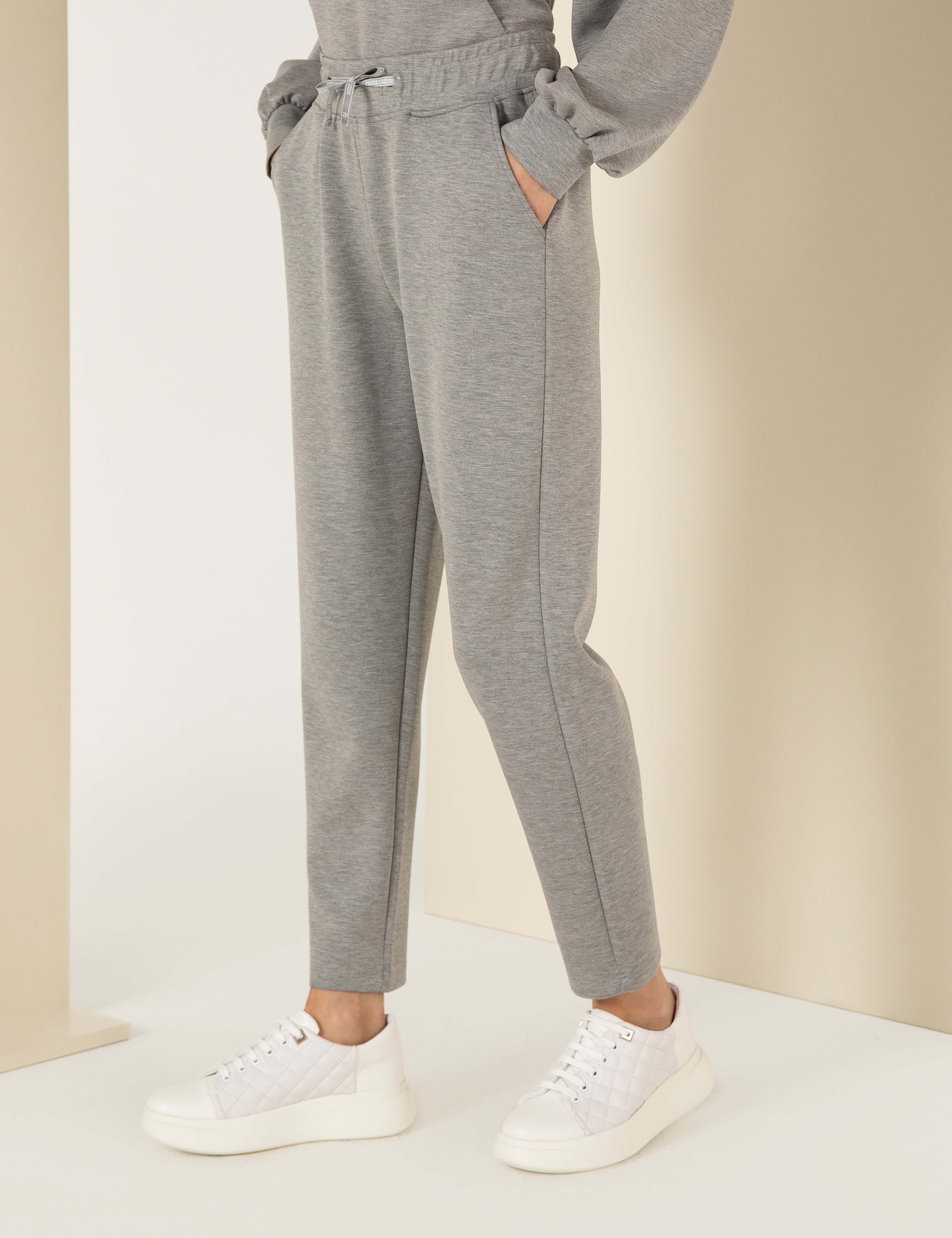 Gri Melanj Regular Fit Eşofman Altı - Image 2