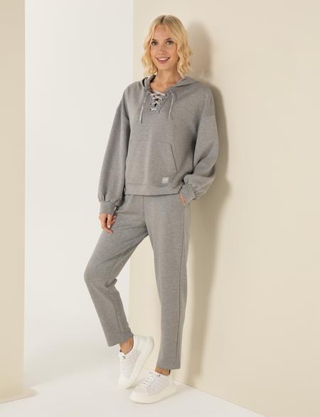 Gri Melanj Regular Fit Eşofman Altı - 50255049022