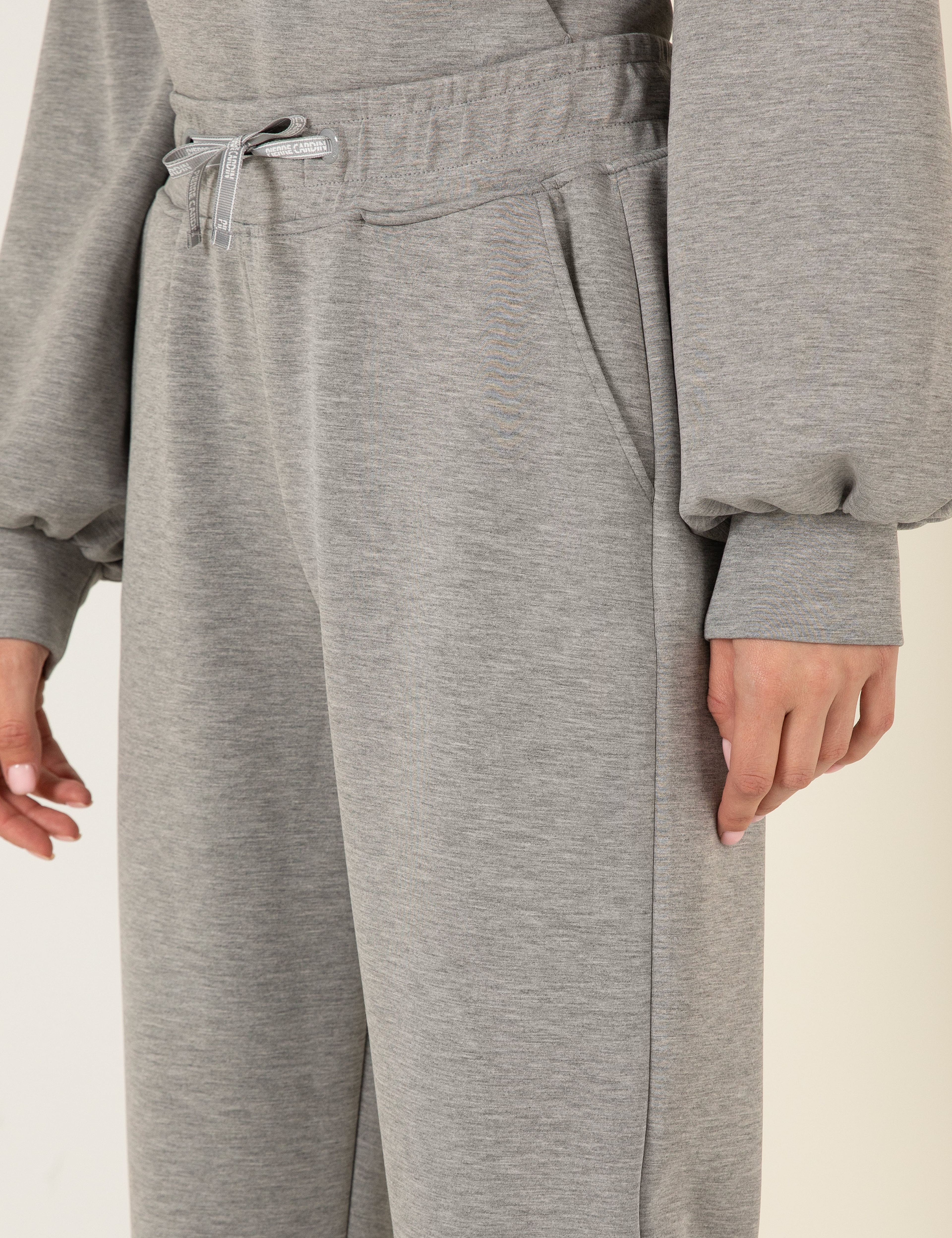 Gri Melanj Regular Fit Eşofman Altı