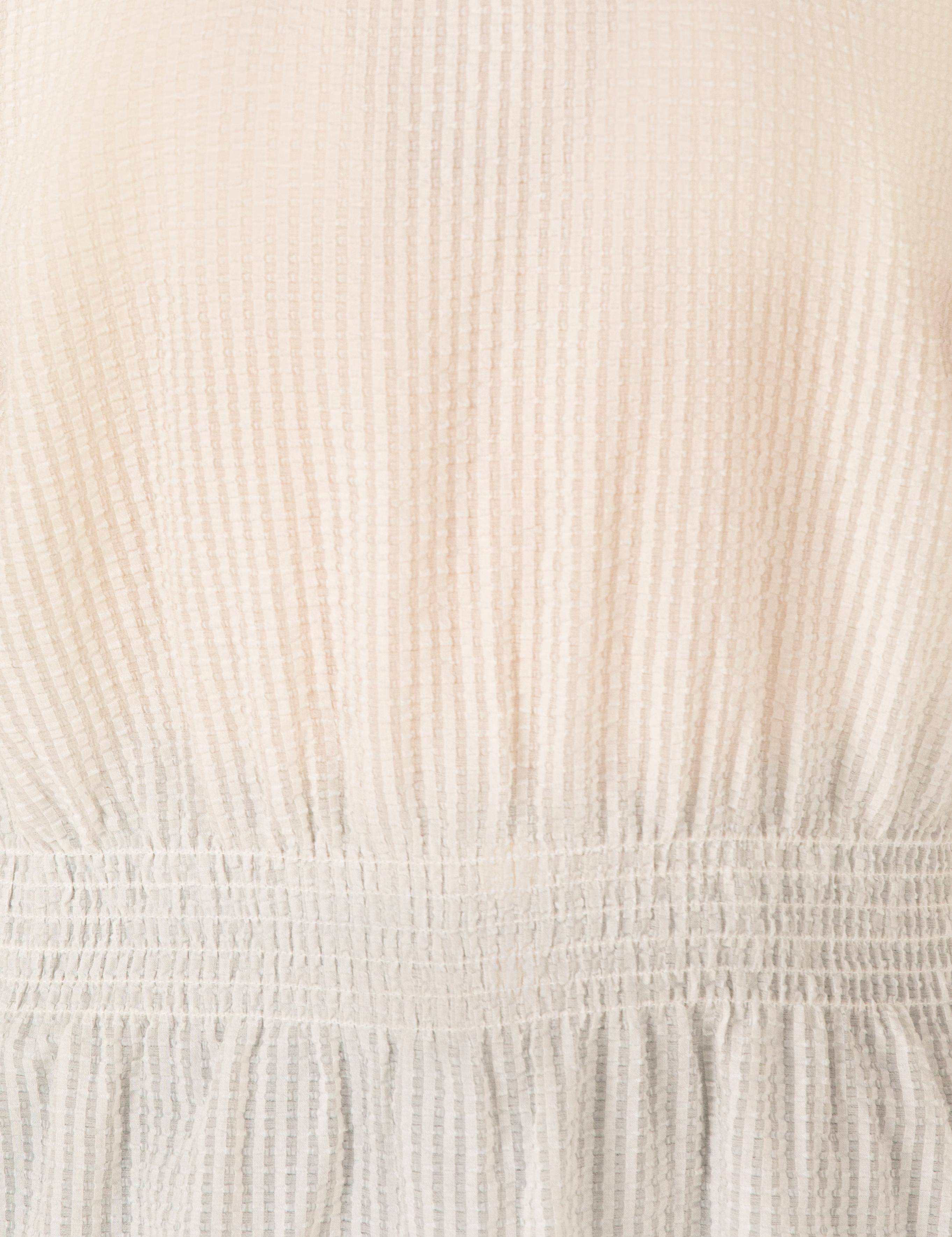 Ekru Comfort Fit Bluz