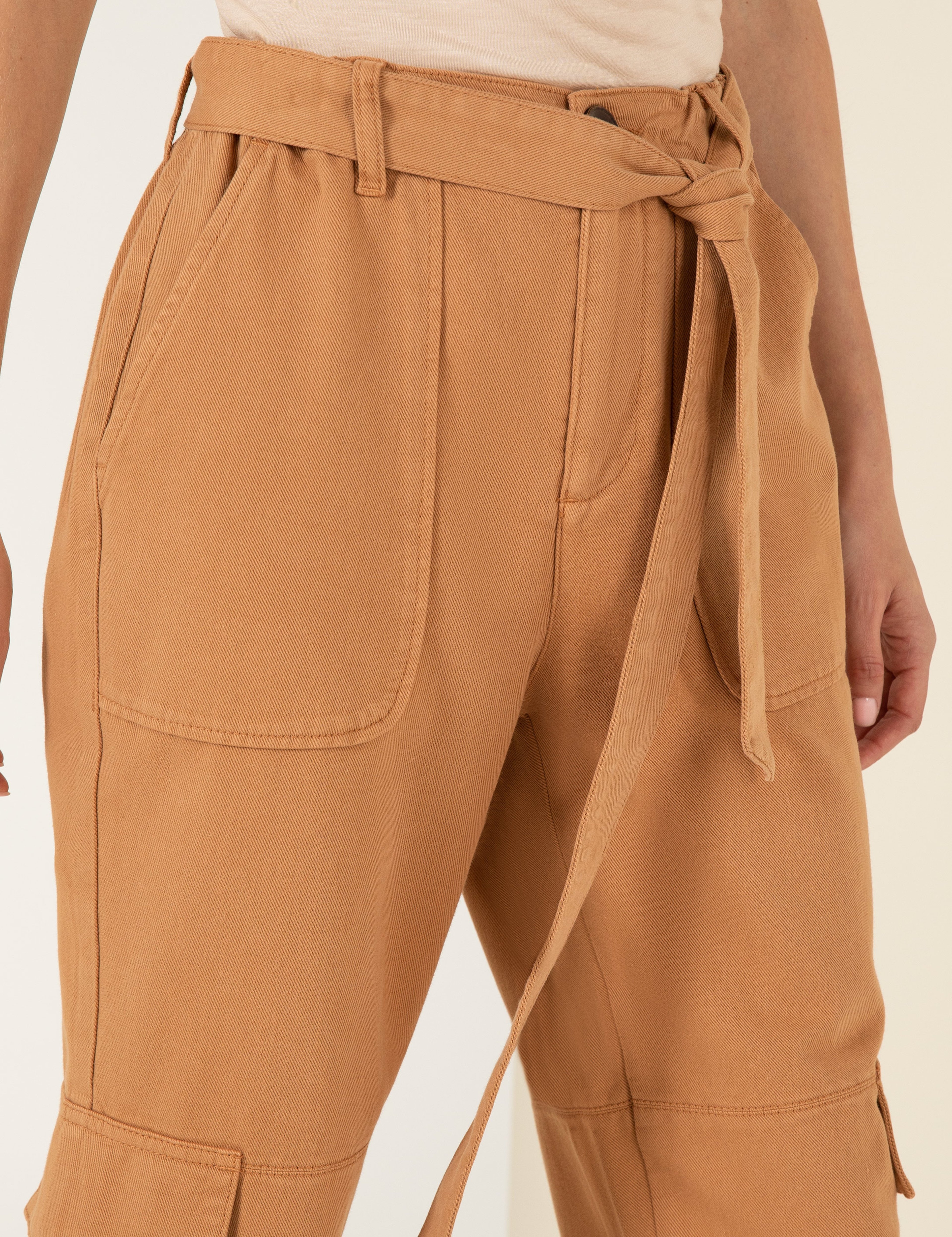 Camel Kargo Pantolon - Image 5