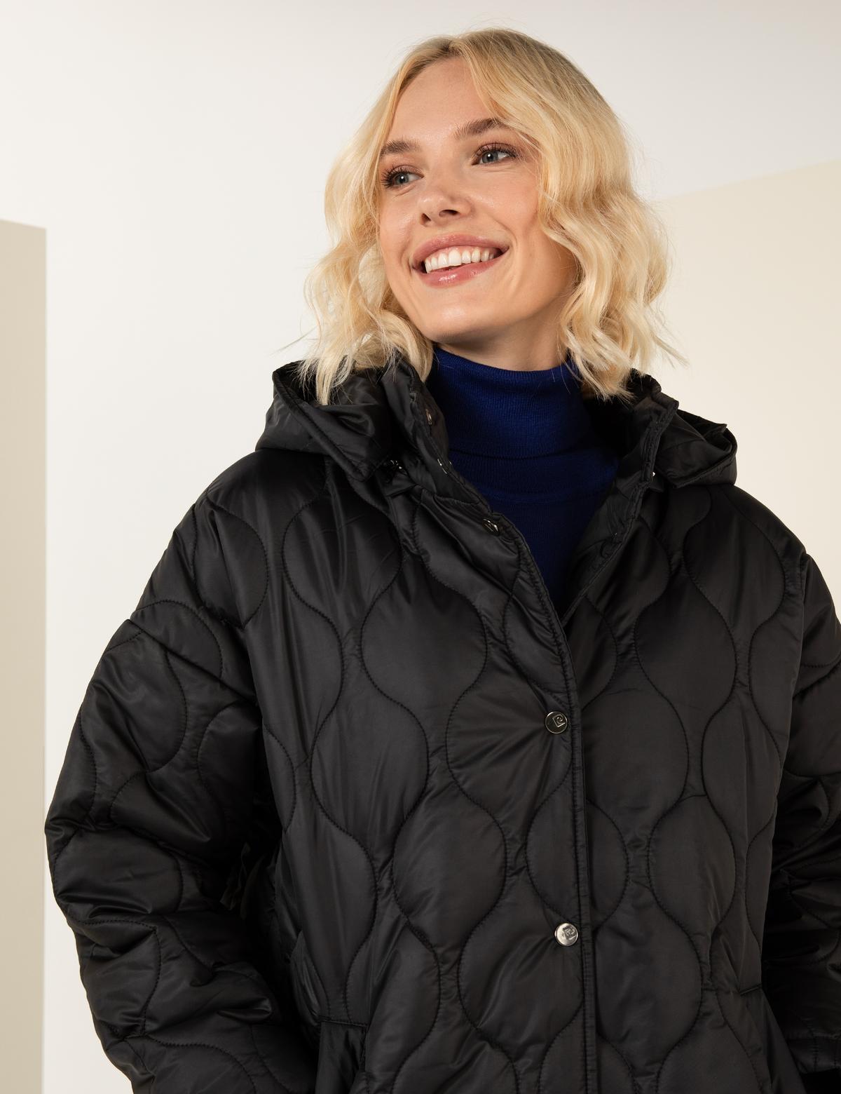 Siyah Oversize Mont - 50253338021