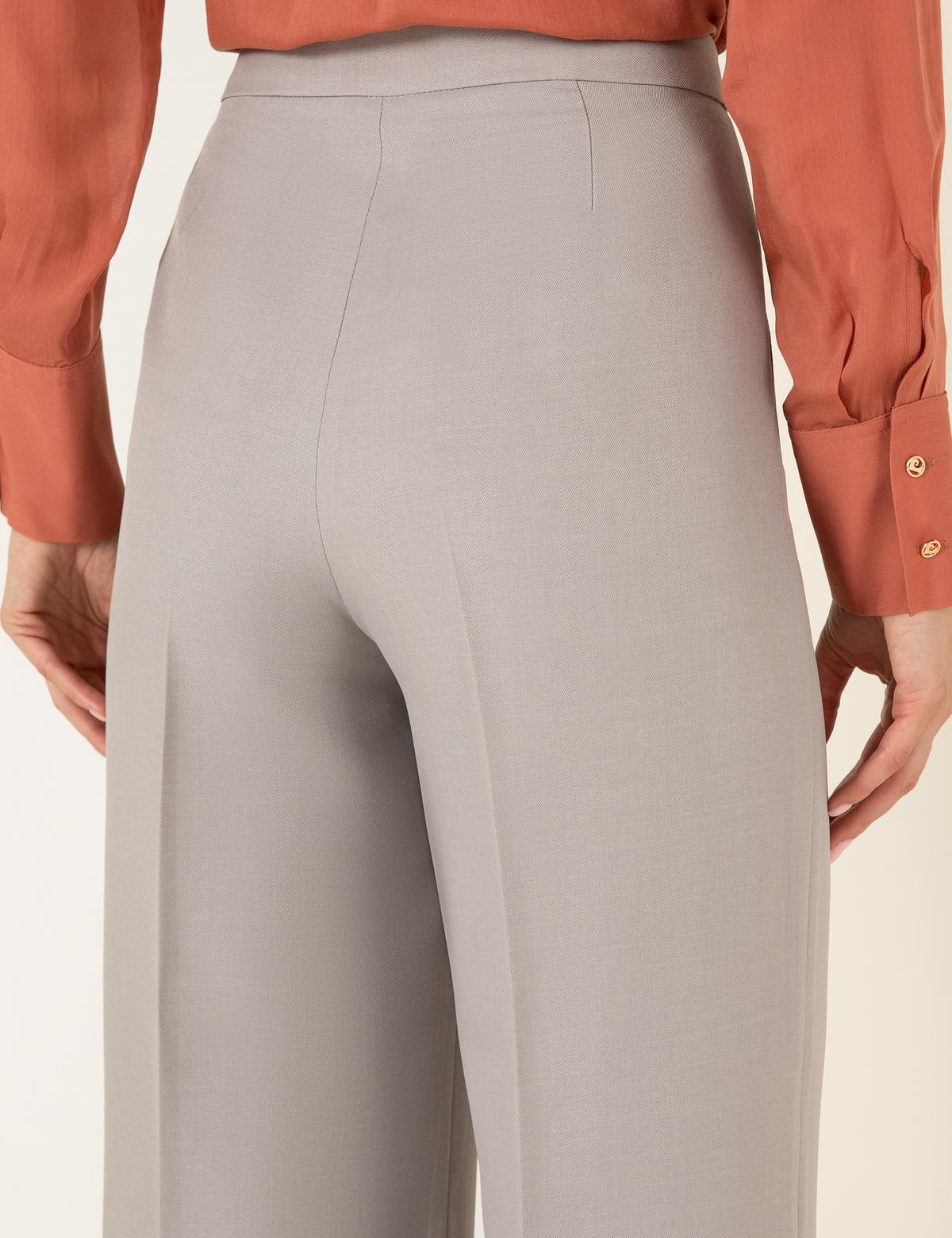 Gri Palazzo Pantolon - 50260302019