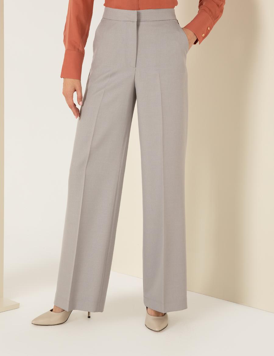 Gri Palazzo Pantolon
