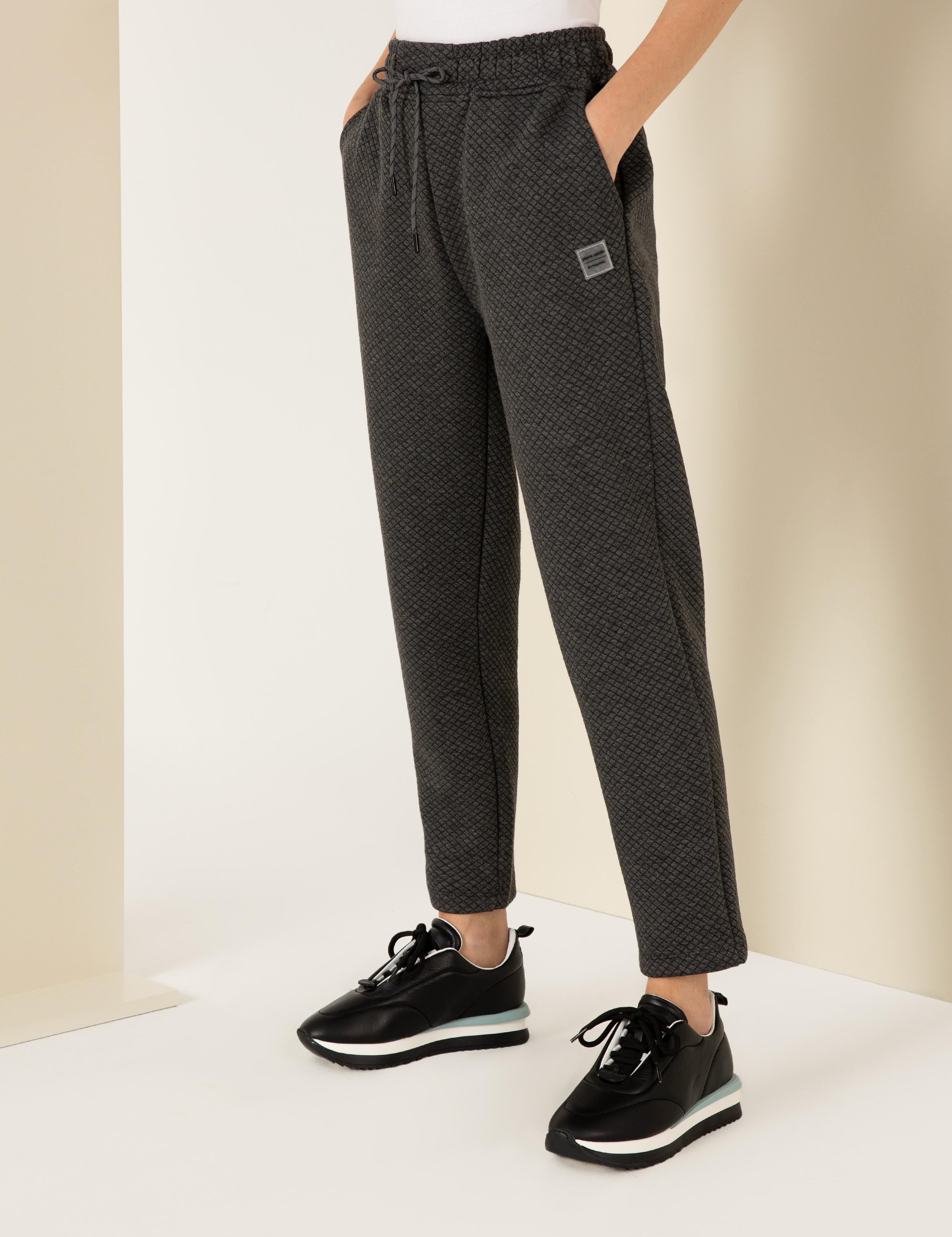 Antrasit Melanj Mom Fit Eşofman Altı