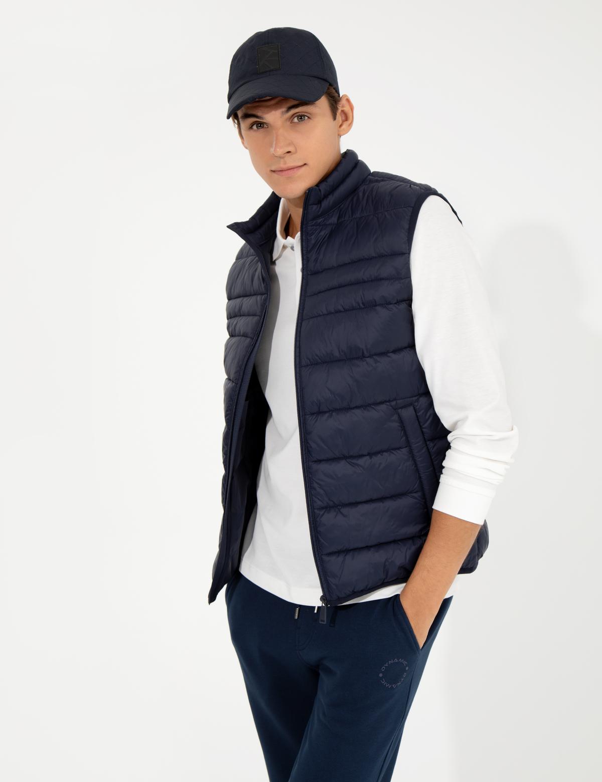 Lacivert Standart Fit Yelek - 50260641011