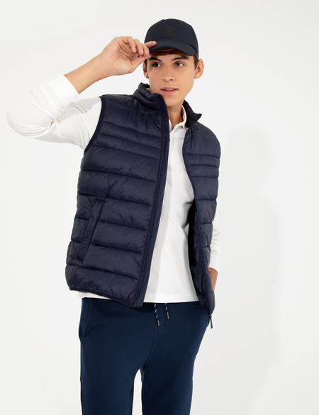 Lacivert Standart Fit Yelek - 50260641011