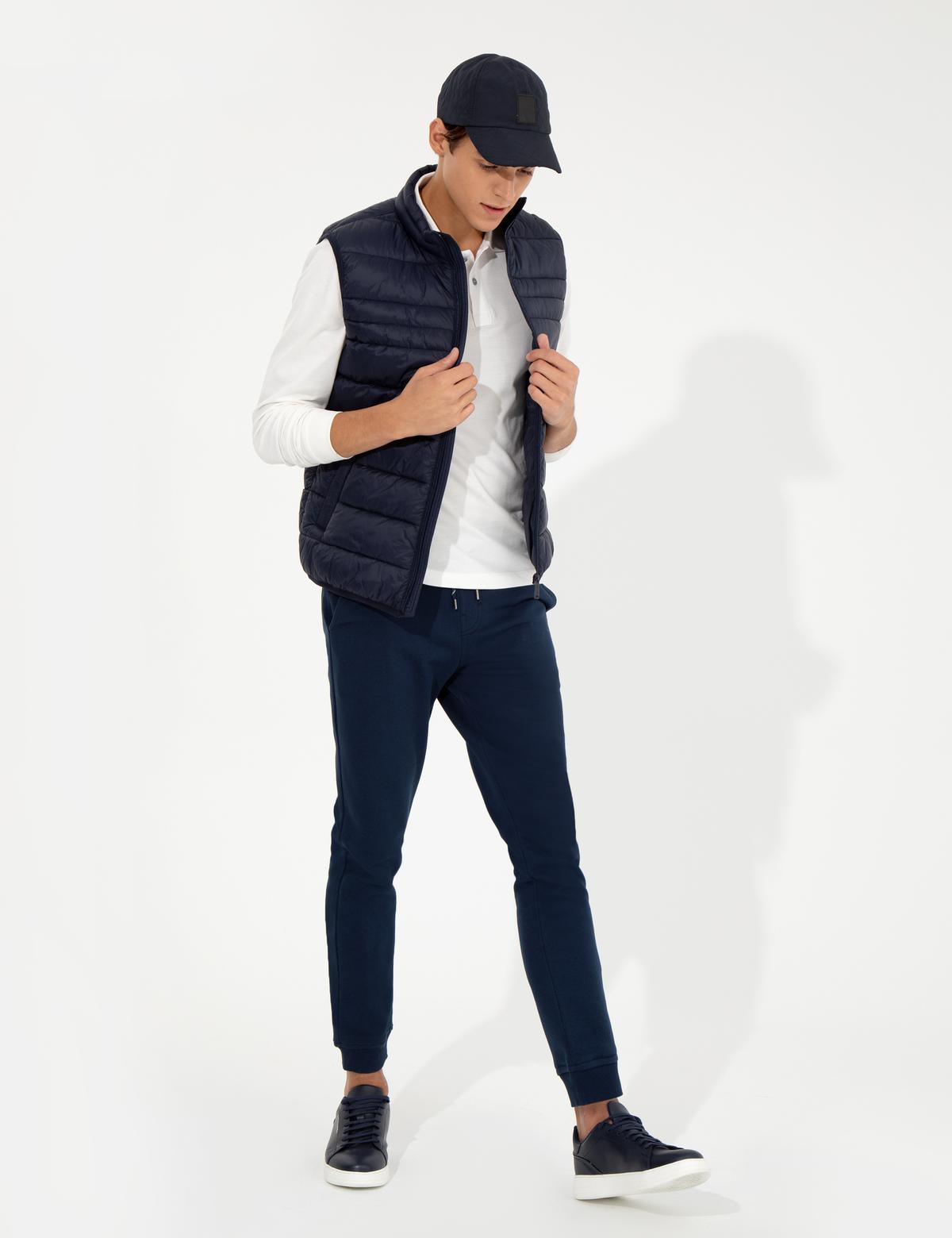 Lacivert Standart Fit Yelek - 50260641011