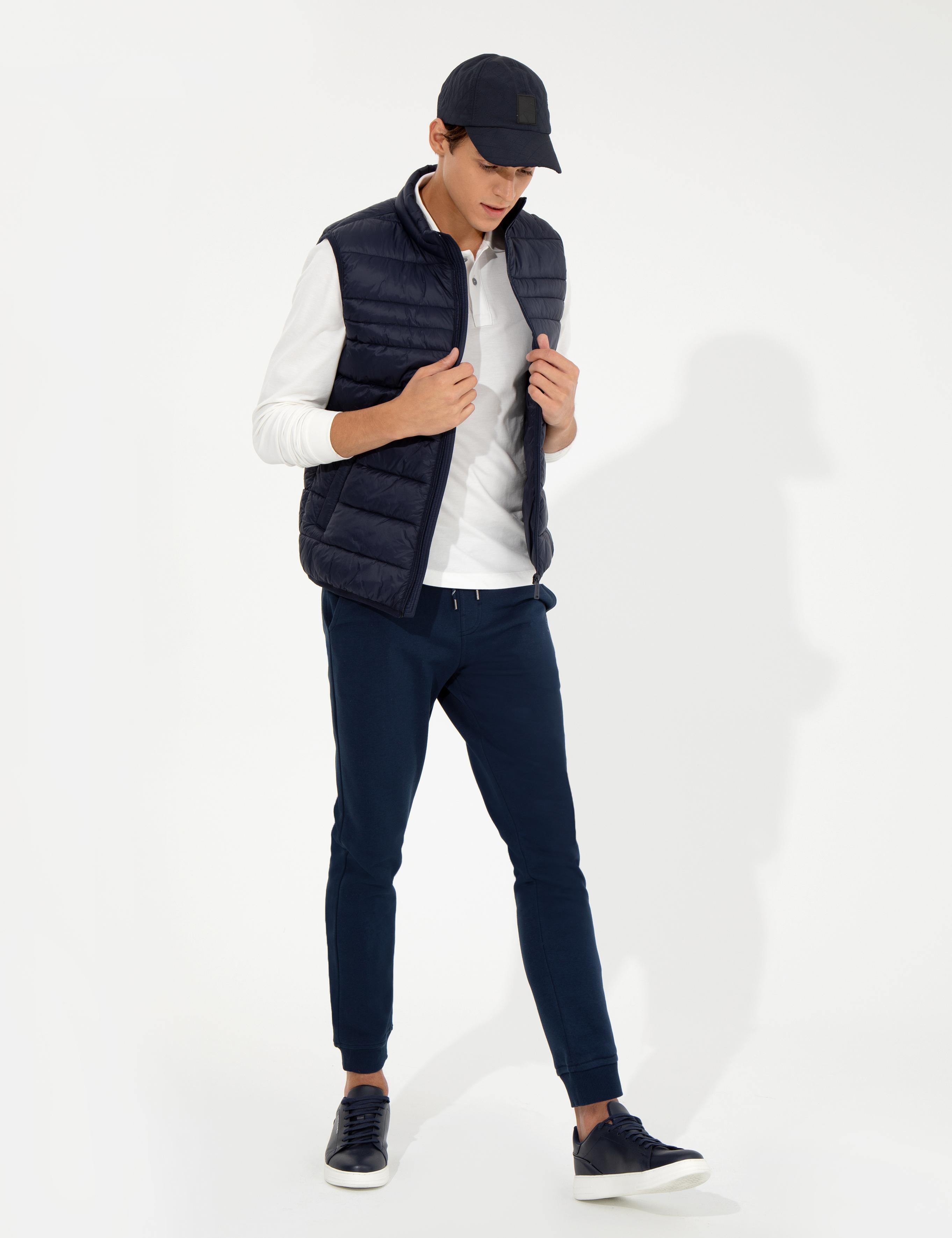 Lacivert Standart Fit Yelek