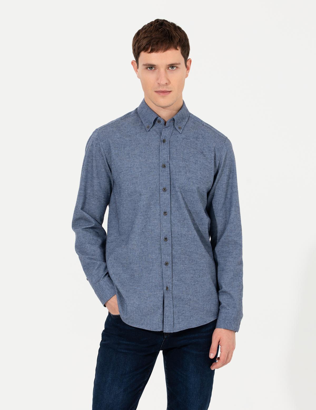 Mavi Slim Fit Uzun Kollu Gömlek - 50259500108