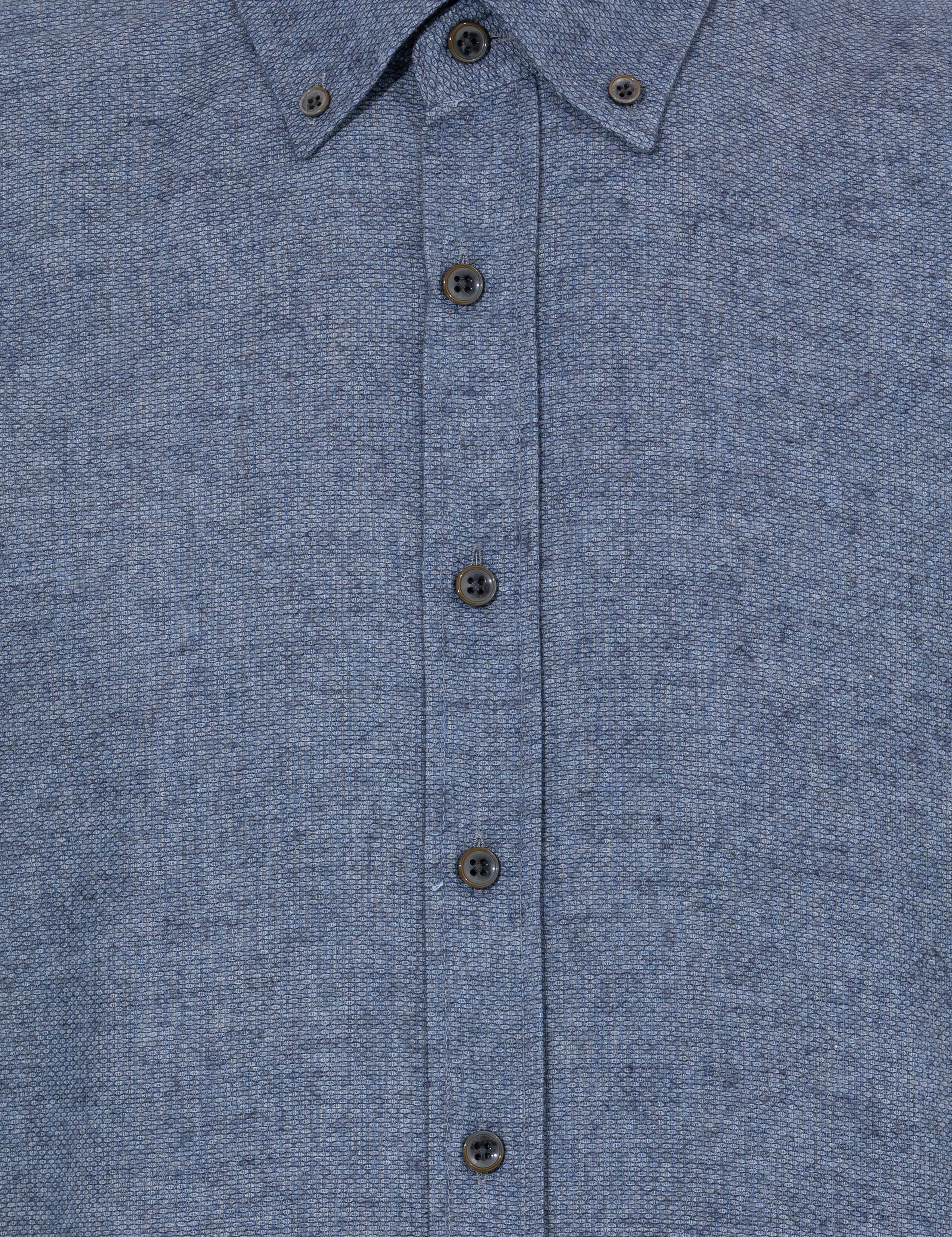 Mavi Slim Fit Uzun Kollu Gömlek