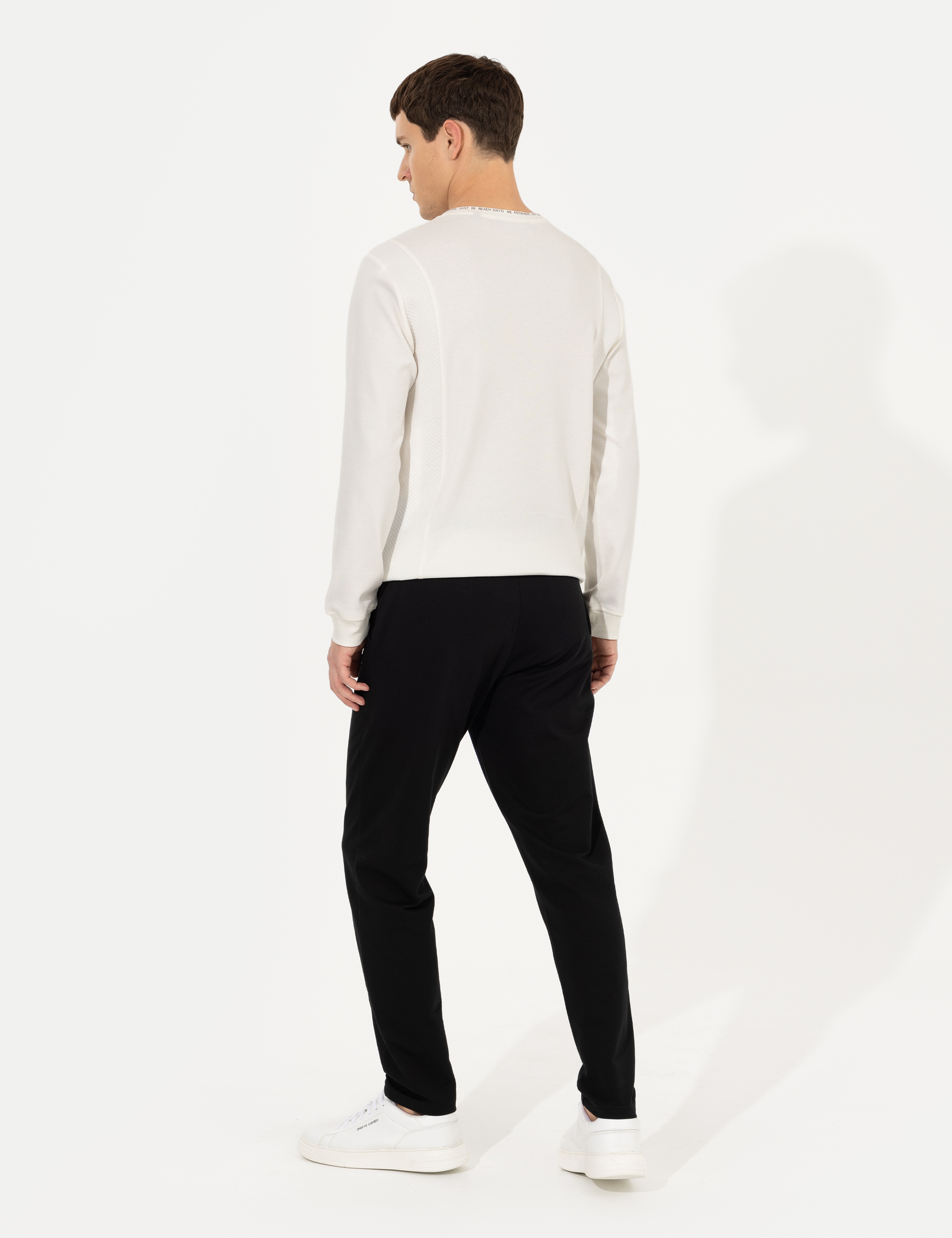 Siyah Slim Fit Eşofman Altı