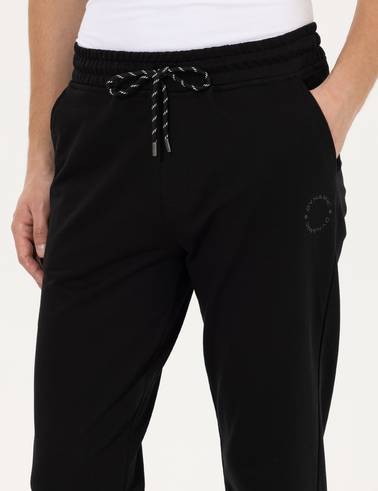 Siyah Slim Fit Eşofman Altı