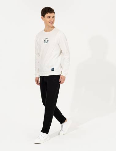 Siyah Slim Fit Eşofman Altı