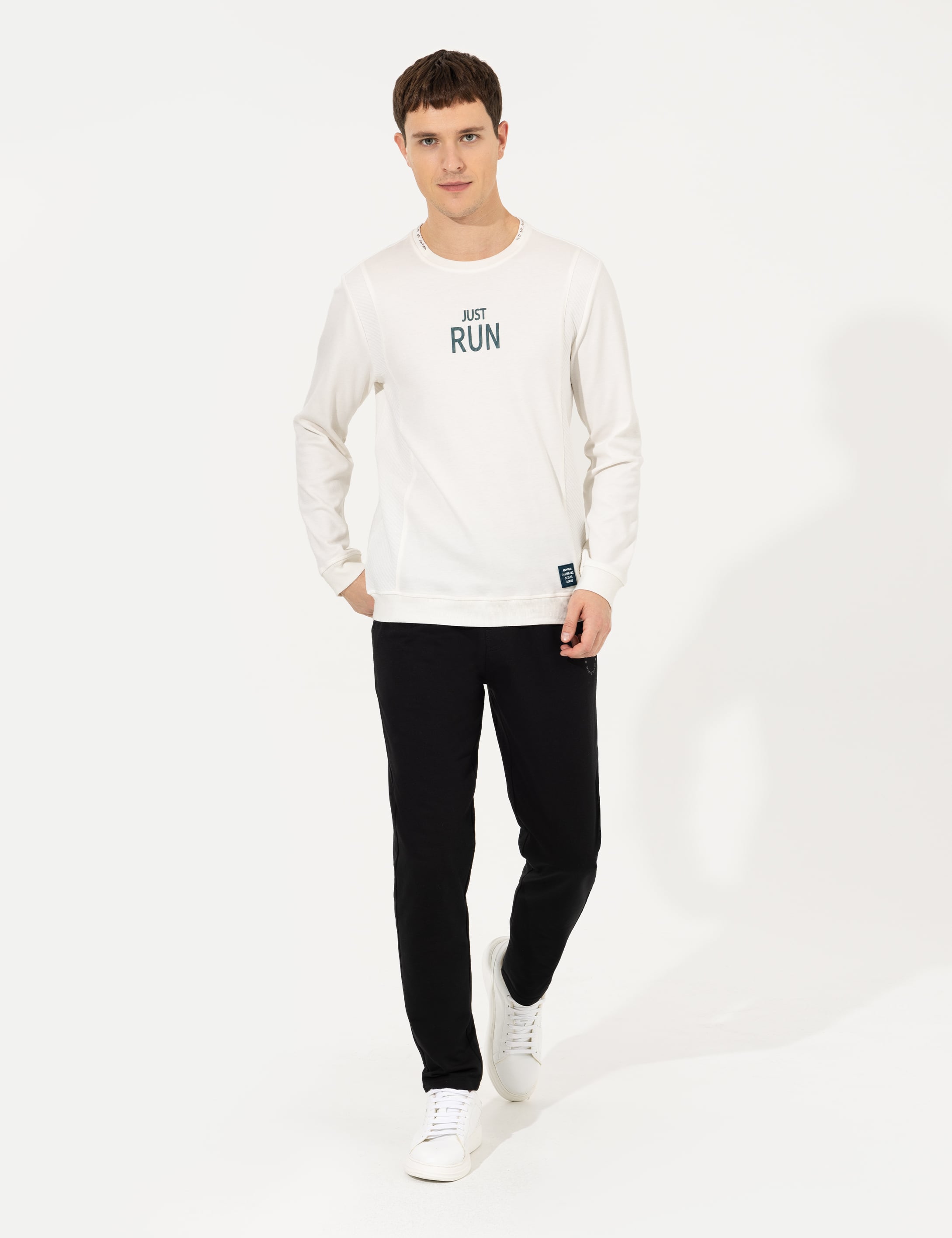 Siyah Slim Fit Eşofman Altı