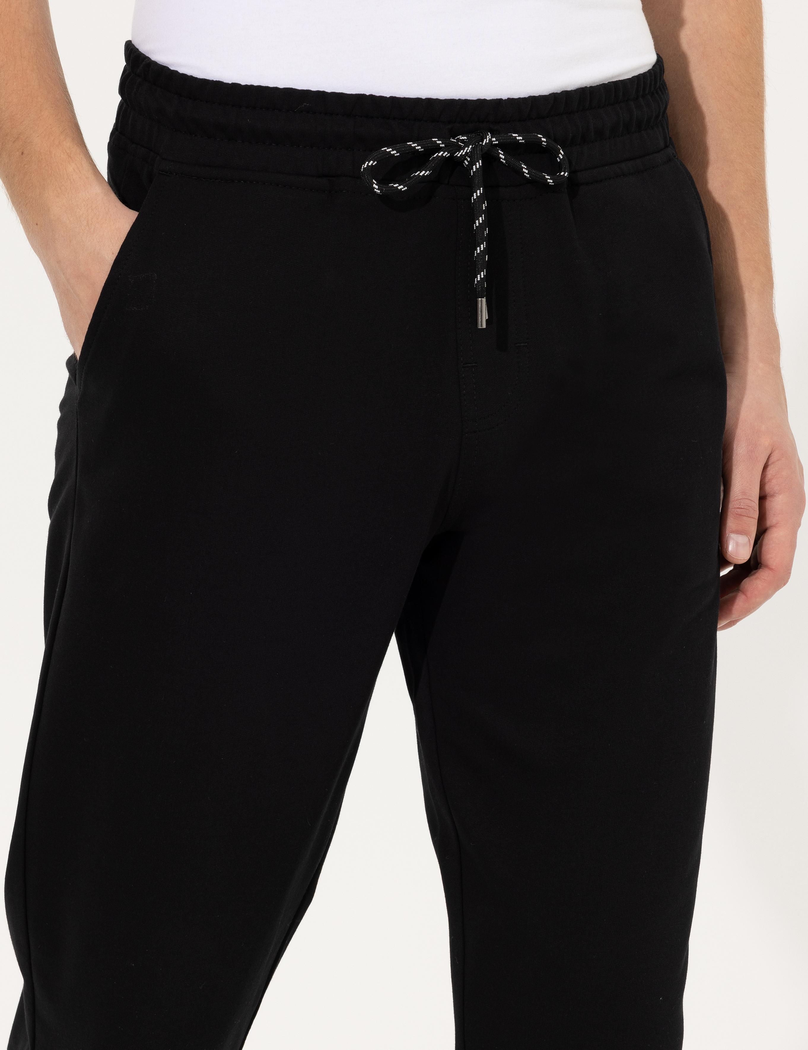 Siyah Slim Fit Eşofman Altı