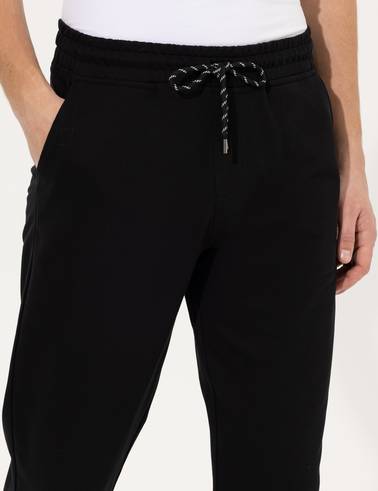 Siyah Slim Fit Eşofman Altı