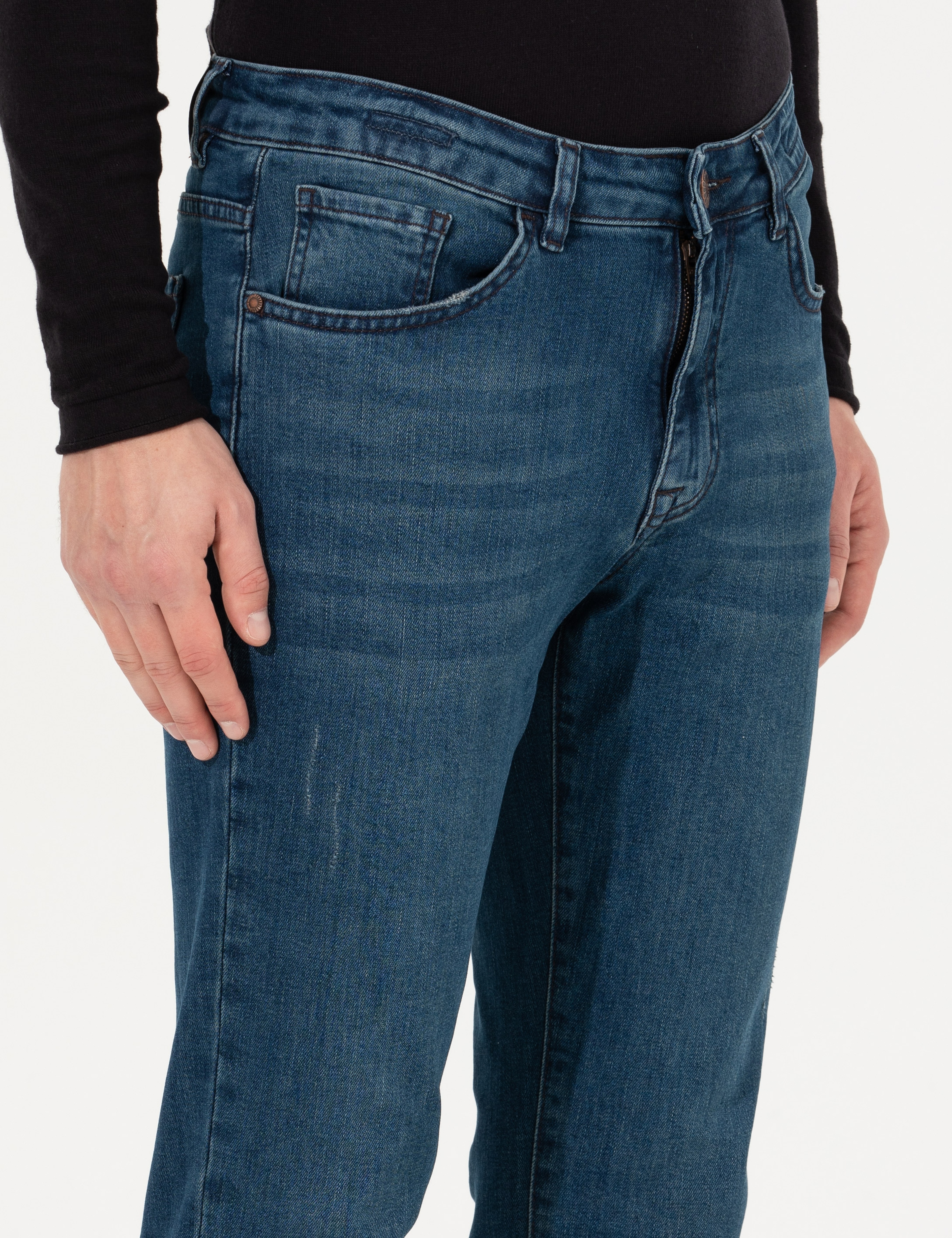 İndigo Slim Fit Jean Pantolon