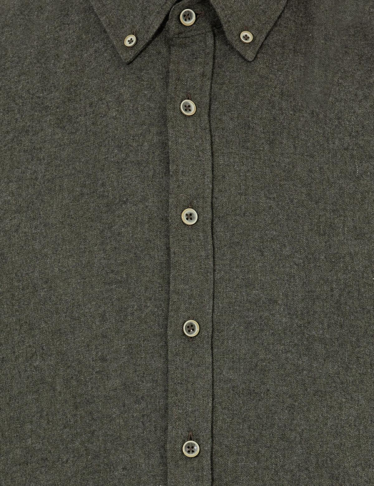 Haki Regular Fit Uzun Kollu Gömlek - 50259512030