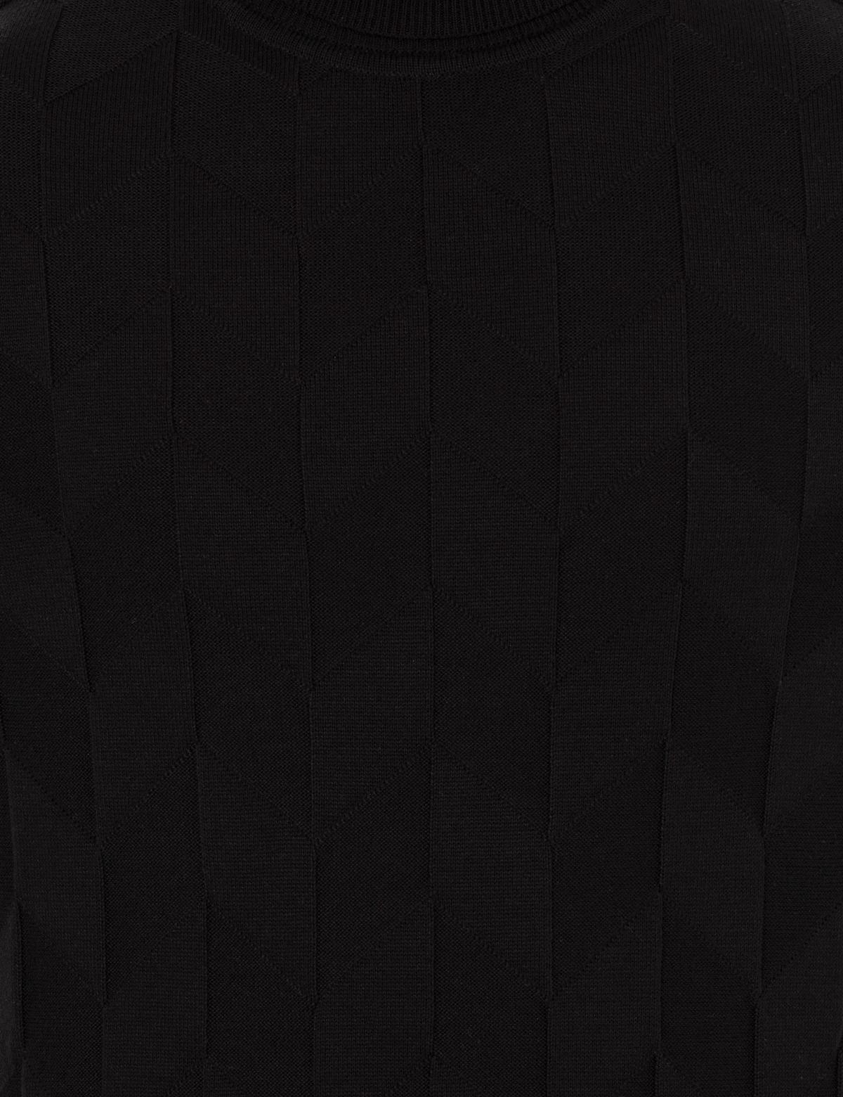 Siyah Slim Fit Balıkçı Yaka Triko Kazak - 50259851023