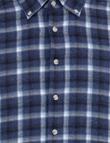 Lacivert Slim Fit Uzun Kollu Gömlek