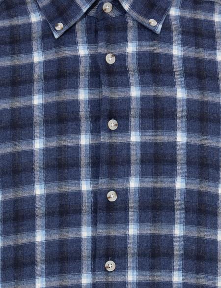 Lacivert Slim Fit Uzun Kollu Gömlek - 50259491022