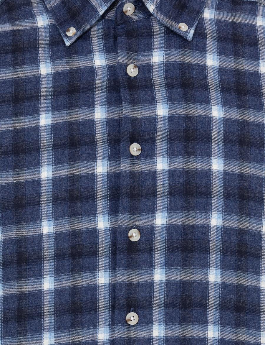 Lacivert Slim Fit Uzun Kollu Gömlek