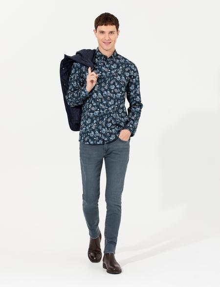 Koyu Mavi Slim Fit Jean Pantolon - 50259649007