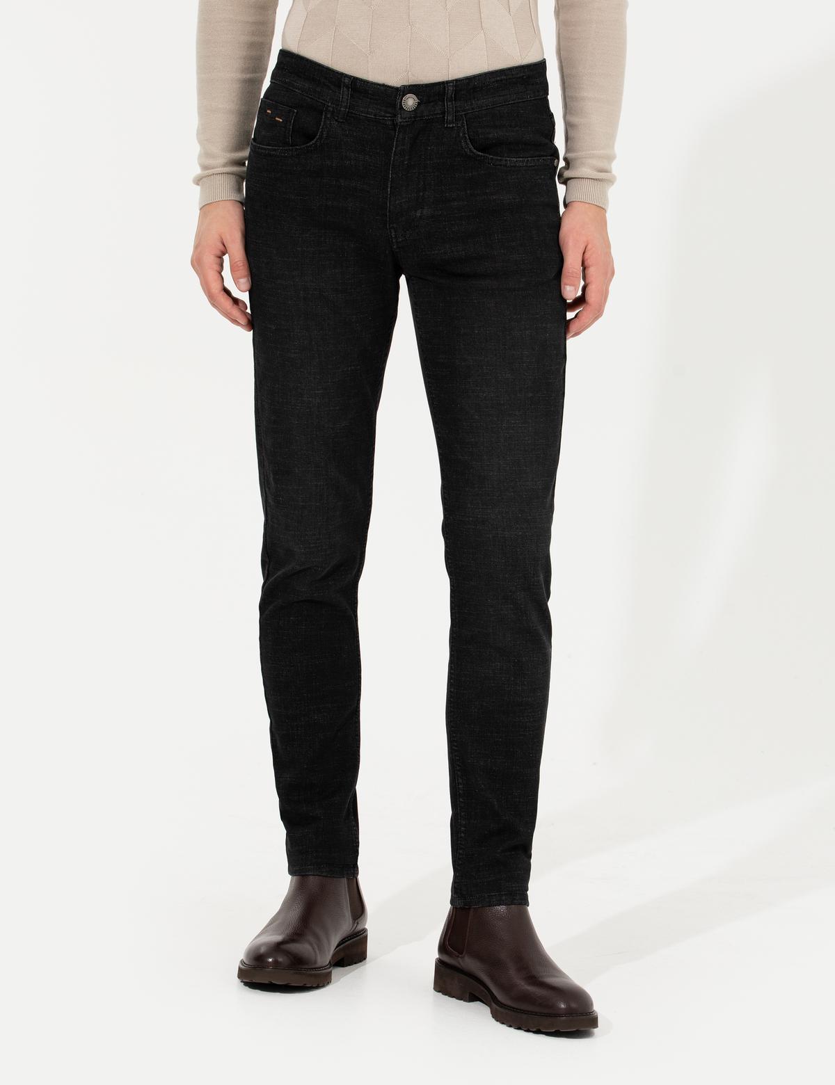 Siyah Slim Fit Jean Pantolon - 50259682043