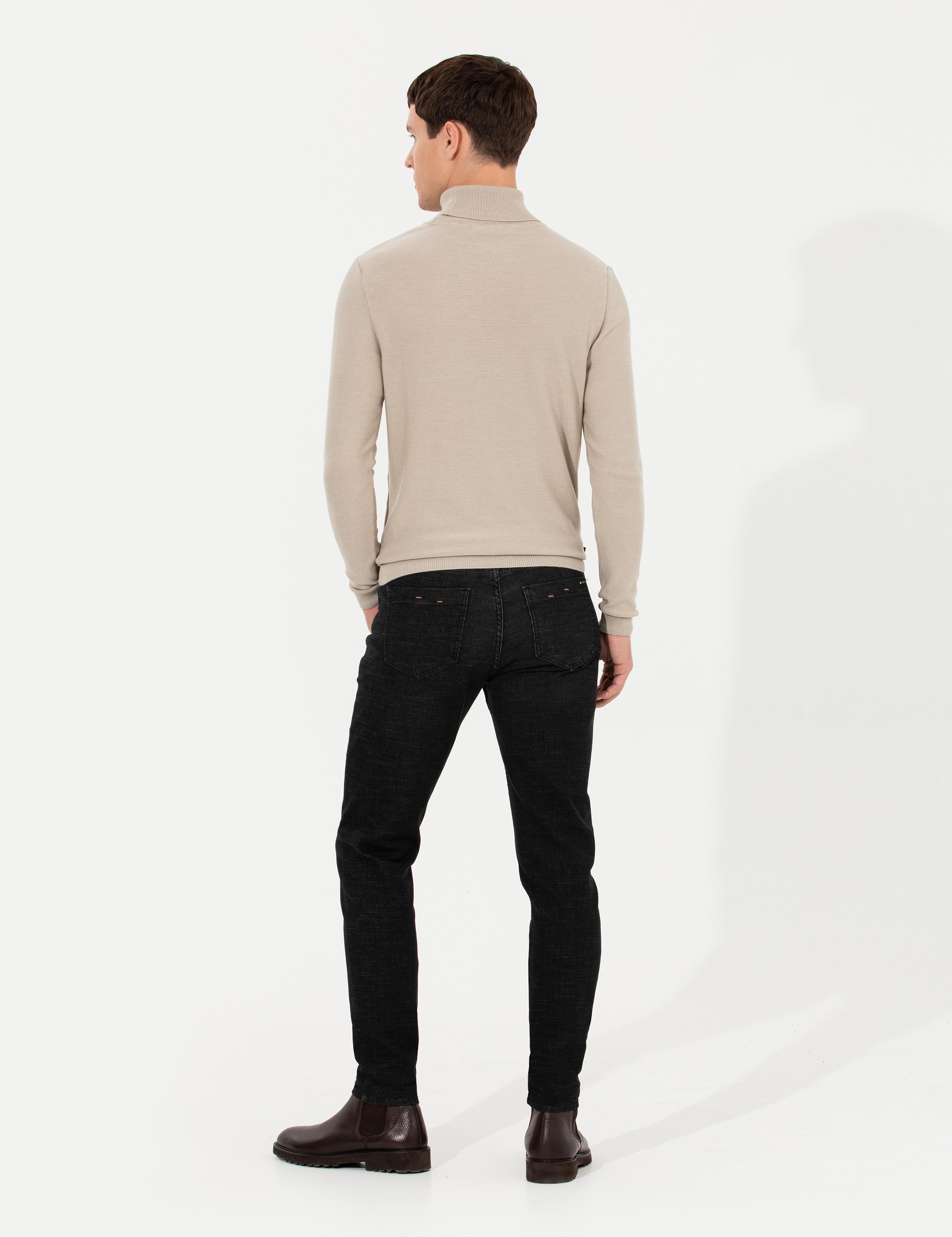 Siyah Slim Fit Jean Pantolon