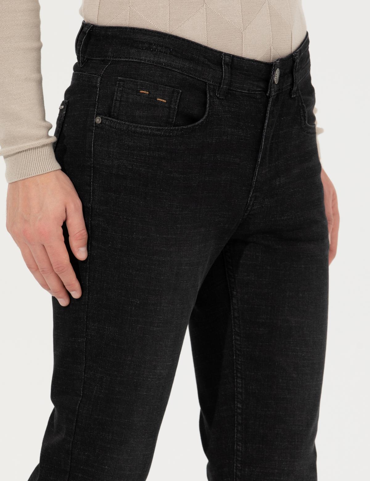 Siyah Slim Fit Jean Pantolon - 50259682043