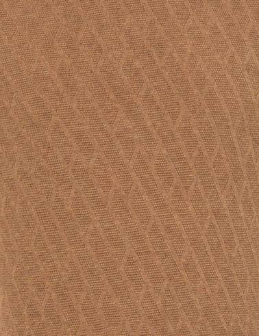 Camel Melanj Slim Fit Yarım Balıkçı Yaka Triko Kazak