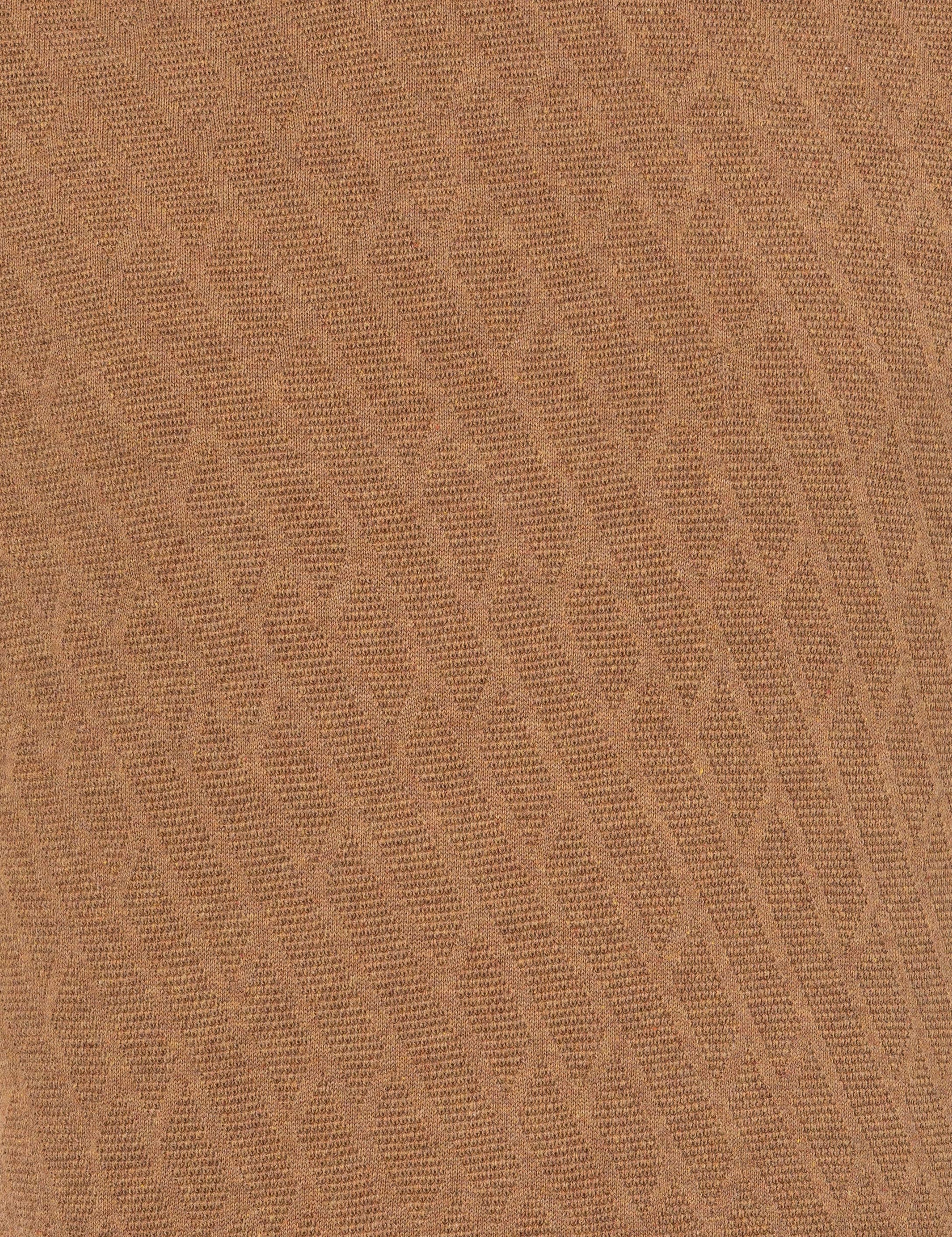 Camel Melanj Slim Fit Yarım Balıkçı Yaka Triko Kazak - Image 6