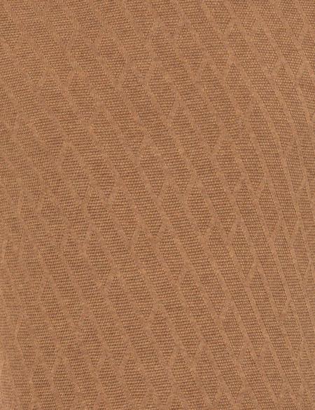 Camel Melanj Slim Fit Yarım Balıkçı Yaka Triko Kazak - 50265917018