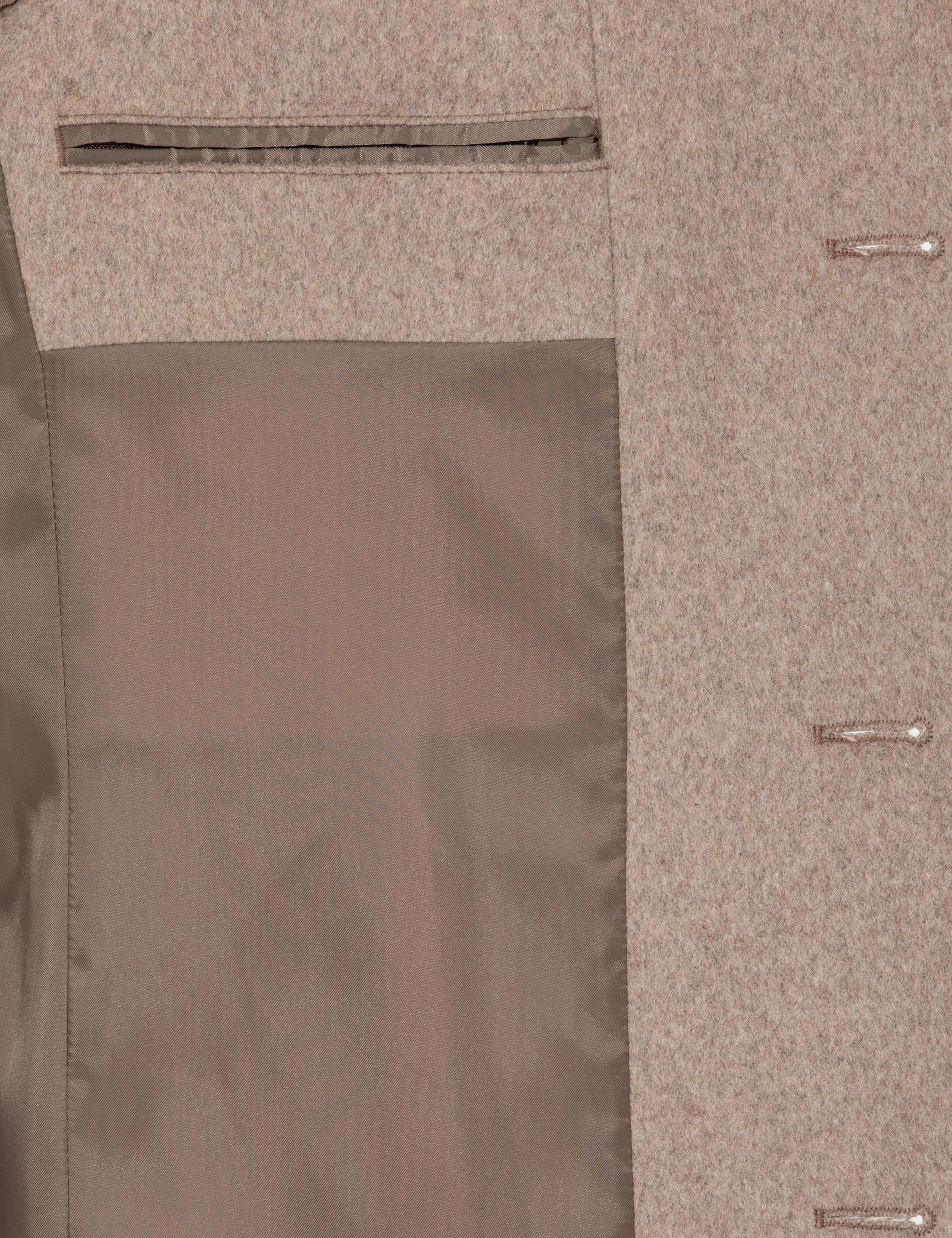 Bej Ex. Slim Fit Kaşe Kaban