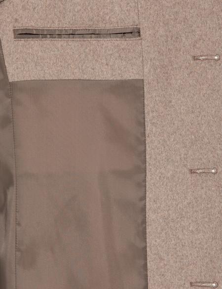 Bej Ex. Slim Fit Kaşe Kaban - 50257388024