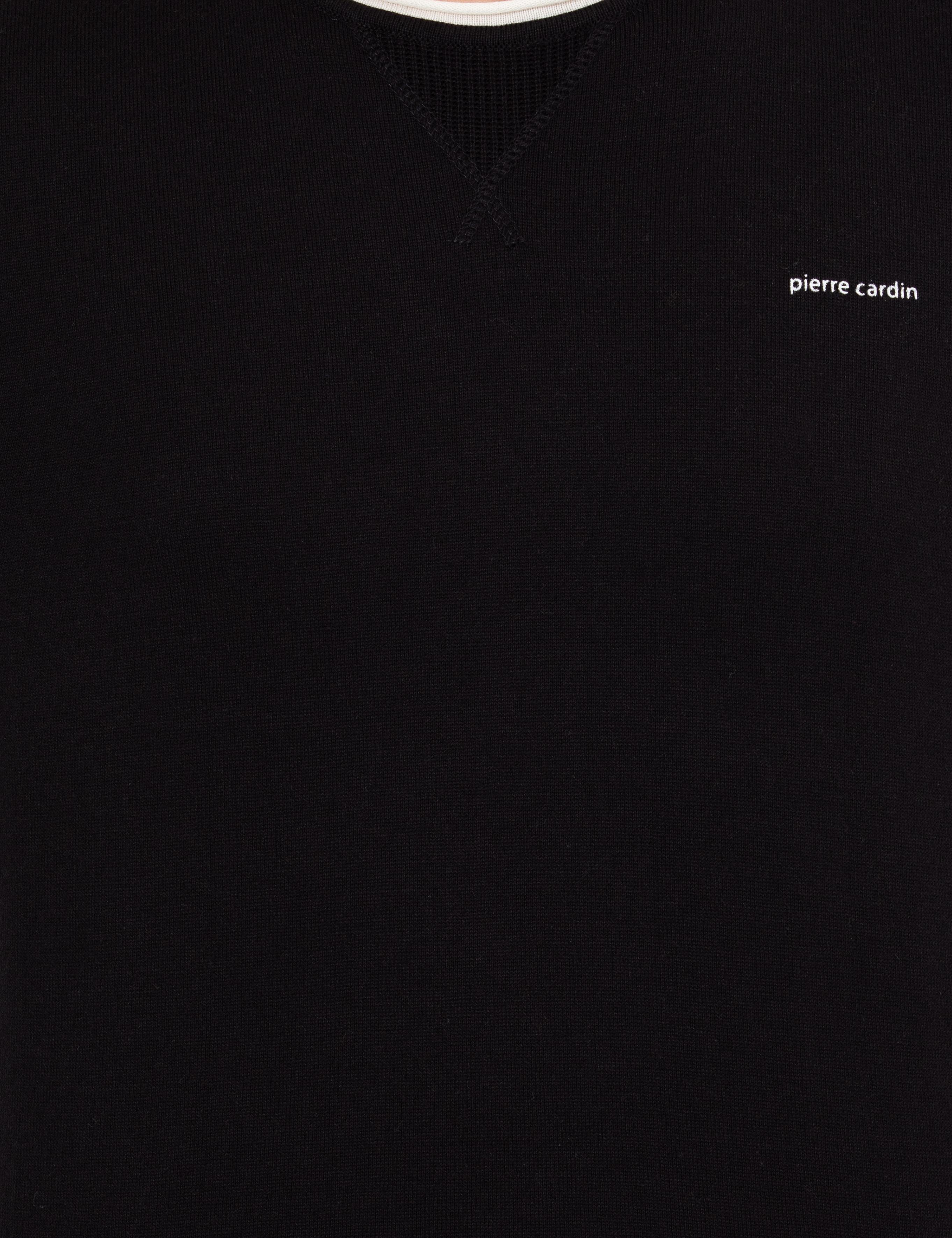 Lacivert Slim Fit Bisiklet Yaka Triko Kazak