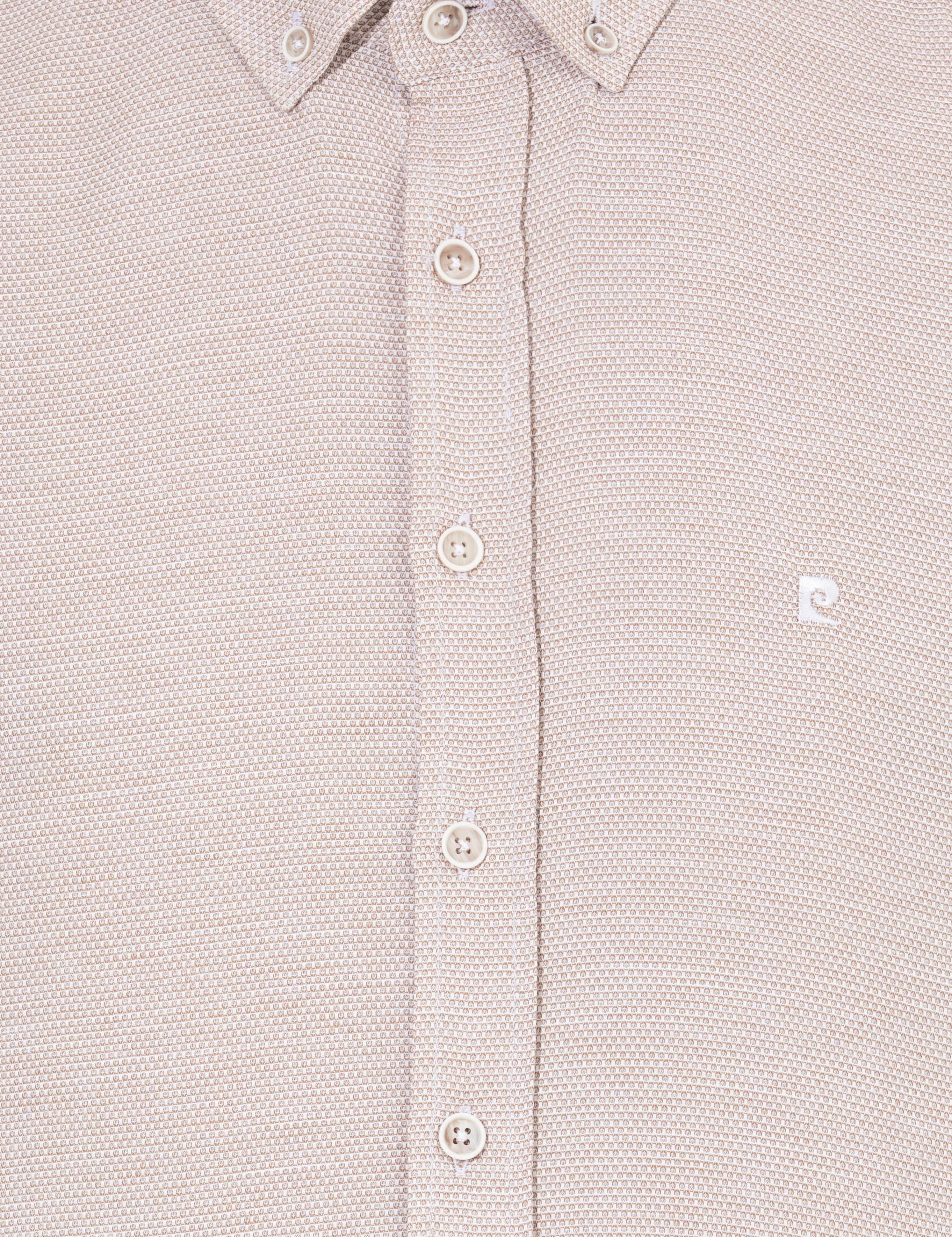 Kahverengi Slim Fit Uzun Kollu Gömlek